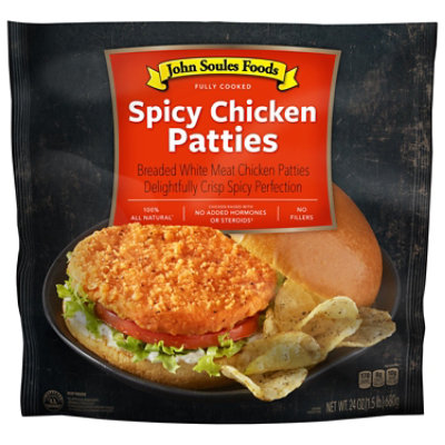 John Soules Foods Chicken Breasts Patty Fritters With Rib Meat Spicy - 1.50 LB - Image 3