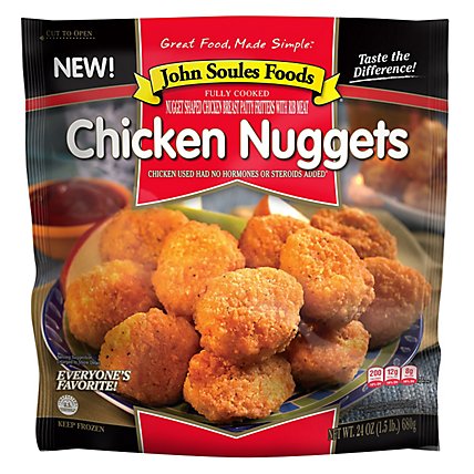 John Soules Foods Chicken Nuggets Fully Cooked Patty Fritters - 1.50 LB - Image 2