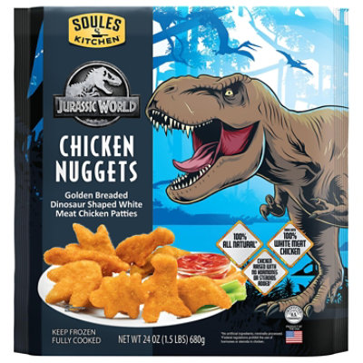 John Soules Foods Chicken Nuggets Fully Cooked Dino Shaped - 1.50 LB