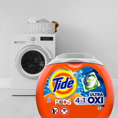 Tide Plus PODS Liquid Laundry Detergent Pacs 4 In 1 Ultra Oxi - 32 Count - Image 5