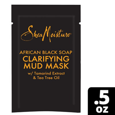SheaMoisture Mud Mask Clarifying African Black Soap - 0.5 Oz