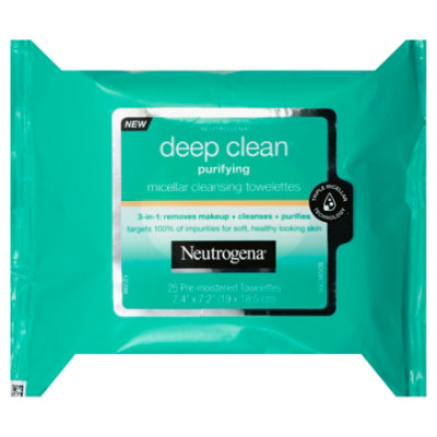 Neutrogena deep clean deals purifying micellar cleansing towelettes