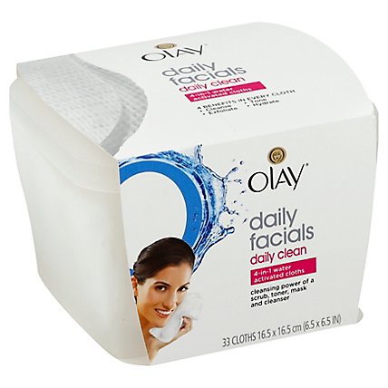 Olay Daily Facial Cleansing - 33 Count - Image 1