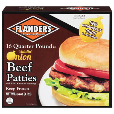 Flanders Beef Patty V On 4 Lb Safeway