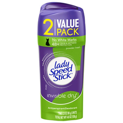 Lady Speed Stick Pwdr Frsh Twnpk - 2-2.3 Oz - Image 3