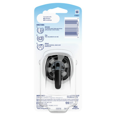 Febreze Unstopables Car Odor Eliminating Air Freshener Vent Clip Fresh - 0.07 Fl. Oz. - Image 2