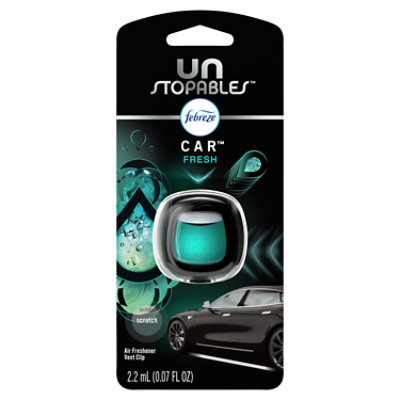 Febreze Unstopables Car Odor Eliminating Air Freshener Vent Clip Fresh - 0.07 Fl. Oz. - Image 1