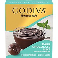 Godiva Instant Pudding Mix Dark Chocolate Peppermint Box - 3.6 Oz - Image 3