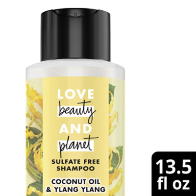 Love Beauty and Planet Coconut Oil & Ylang Ylang Hope & Repair Sulfate Free Shampoo - 13.5 Oz