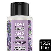 Love Beauty and Planet Argan Oil & Lavender Sulfate Free Shampoo - 13.5 Fl. Oz. - Image 1