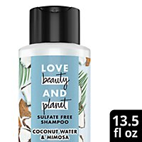Love Beauty and Planet Volume & Bounty Coconut Water & Mimosa Flower Shampoo - 13.5 Fl. Oz. - Image 1