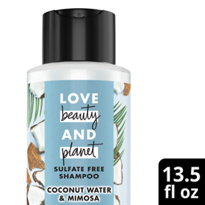 Love Beauty and Planet Coconut Water and Mimosa Flower Thickening Sulfate Free Shampoo - 13.5 Oz