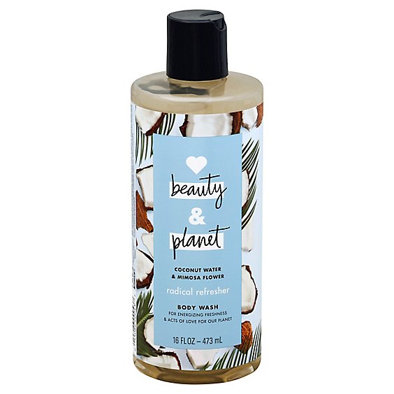Love Beauty and Planet Radical Refresher Coconut Water and Mimosa Flower Body Wash - 16 Fl. Oz.