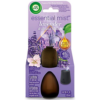 Air Wick Essential Mist Lavender Almond Blossom Air Freshener - 1 Count - Image 1