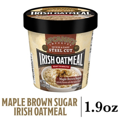 McCanns Oatmeal Irish Steel Cut Maple Brown Sugar - 1.9 Oz - Image 2