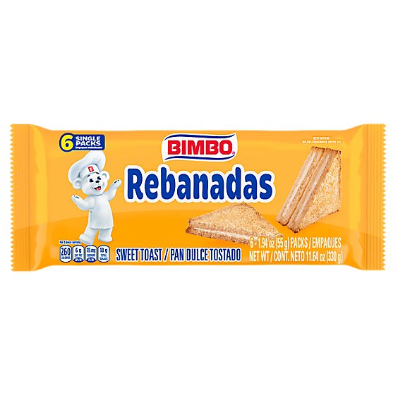 Bimbo Rebanadas Toast with Sweet Cream - 3.9 Oz