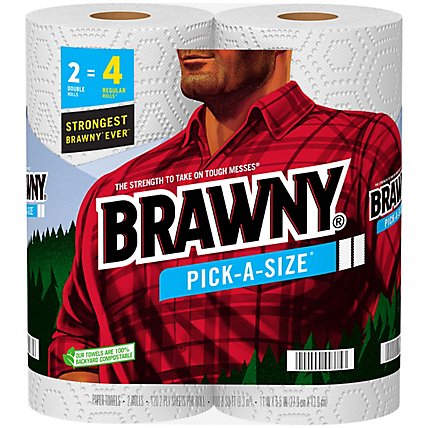 Brawny Pick-A-Size 2 Double Roll Paper Towels - Each - Image 3