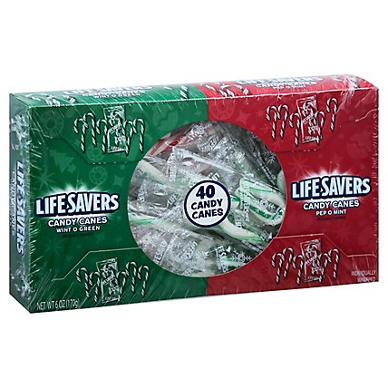 Life Savers Candy Canes Mini Wint O Green & Pep O Mint - 6 Oz - Image 1