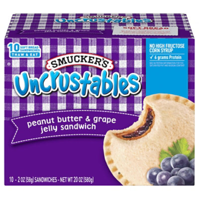 Smckr Uncrustables Pb/Grp 10 Ea - 10-2 Oz - Image 3