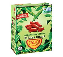Jacks Quality Beans Organic Low Sodium Kidney - 13.4 Oz