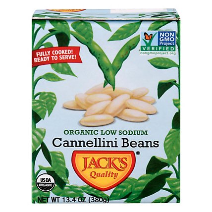 Jacks Quality Beans Organic Low Sodium Cannellini - 13.4 Oz - Image 3