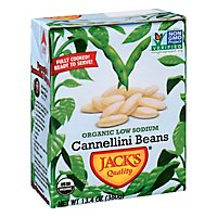 Jacks Quality Beans Organic Low Sodium Cannellini - 13.4 Oz - Image 1