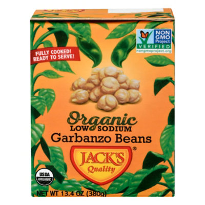 Jacks Quality Beans Organic Low Sodium Garbanzo - 13.4 Oz - Image 3