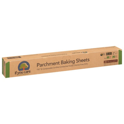 Parchment Baking Sheets, 24 Pre-Cut Sheets, 200 sq in (13 in x 16 in) Each