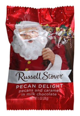 Russell Stover Pecan Delight Santa - 1 Oz - Image 1