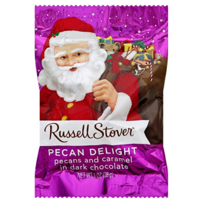 Russell Stover Pecan Delight Santa - 1 Oz - Image 1