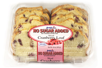 Ann Maries Sugar Free Sliced Cranberry Loaf - 14 Oz.