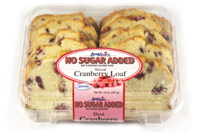 Ann Maries Sugar Free Sliced Cranberry Loaf - 14 Oz. - Image 1