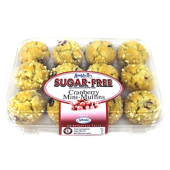 Ann Maries Sugar Free Cranberry Mini Muffins - 10 Oz.