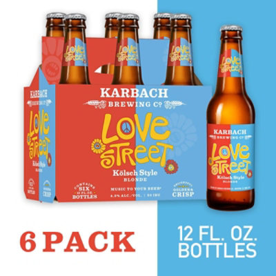 Karbach Love Street Blonde Craft Beer Bottles - 6-12 Fl. Oz. - Image 1