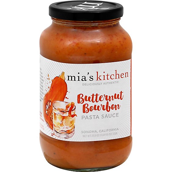 Mias Kitchen Pasta Sauce Butternut Bourbon - 25.5 Oz