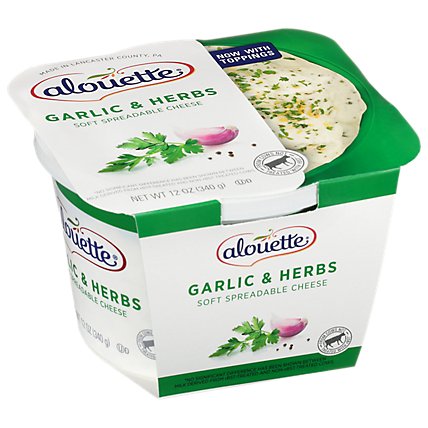Alouette Cheese Spread Garlic & Herbs - 12 Oz - Image 1