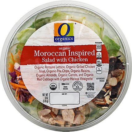 O Organics Salad Moroccan Style W/Chicken - 6 Oz - Image 2
