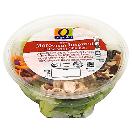 O Organics Salad Moroccan Style W/Chicken - 6 Oz - Image 1