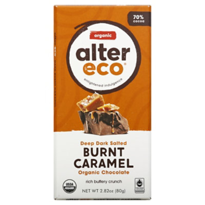 Alter Eco Choc Bar Drk Brnt Crml - 2.82 Oz