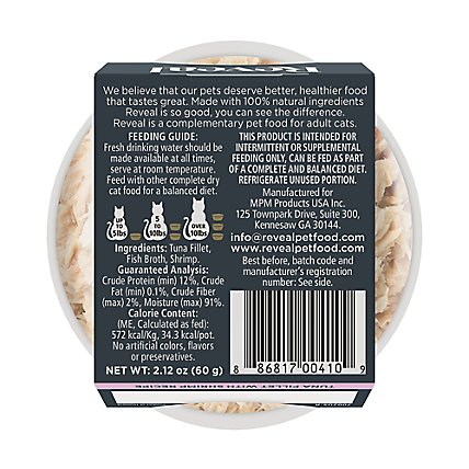 Reveal Cat Food Grain Free Tuna With Shrimp In A Natural Broth - 2.12 Oz - Image 6