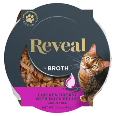 Reveal Cat Food Grain Free Chicken Breast With Duck In A Natural Broth - 2.12 Oz