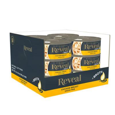 Reveal Cat Food Grain Free Chicken Breast In A Natural Broth Can - 2.47 Oz - Image 3