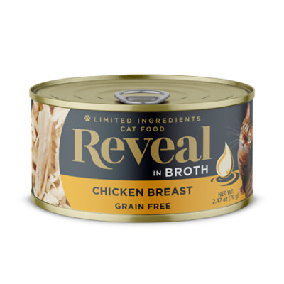 Reveal Cat Food Grain Free Chicken Breast In A Natural Broth Can - 2.47 Oz - Image 1