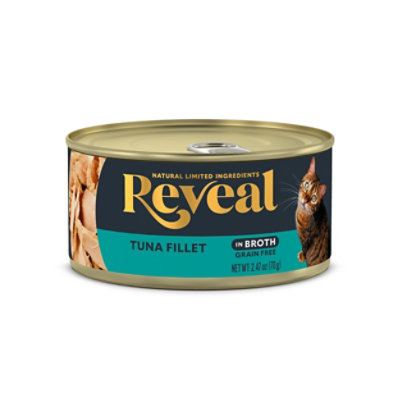 Reveal Cat Food Grain Free Tuna Fillet In A Natural Broth Can - 2.47 Oz - Image 1