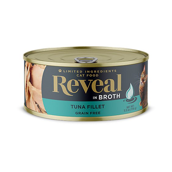 Reveal Cat Food Grain Free Tuna Fillet In A Natural Broth Can - 2.47 Oz