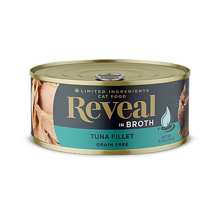Reveal Cat Food Grain Free Tuna Fillet In A Natural Broth Can - 2.47 Oz - Image 1