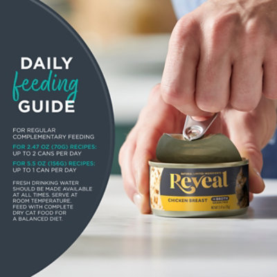Reveal Cat Food Grain Free Tuna Fillet In A Natural Broth Can - 2.47 Oz - Image 3