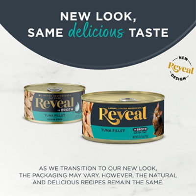 Reveal Cat Food Grain Free Tuna Fillet In A Natural Broth Can - 2.47 Oz - Image 2