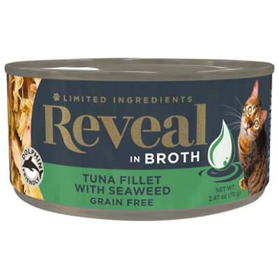 Reveal Cat Food Grain Free Tuna Fillet With Seaweed In A Natural Broth - 2.47 Oz