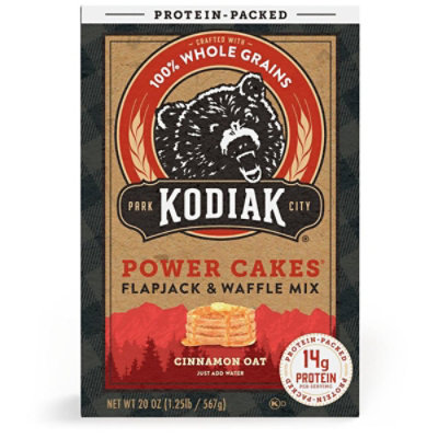 Kodiak Cinnamon Oat Flapjack & Waffle Mix Box - 20 Oz - Image 3